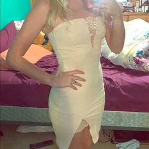 Light pink dress with lace